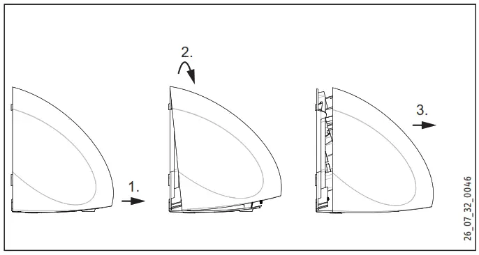 STIEBEL ELTRON Ultronic W Hand Dryer - emoving the casing cover