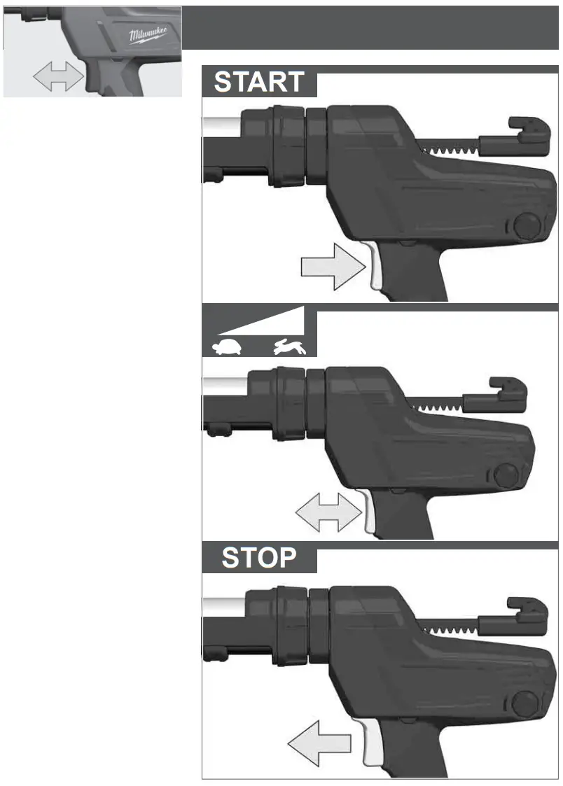 Milwaukee C18 PCG cordless caulk Gun - fig 3
