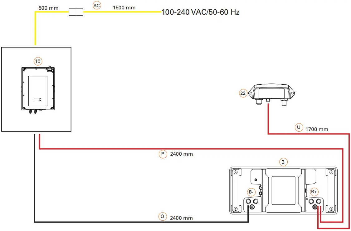 torqeedo 1268 00 Cruise 3 0 FP - Installation Drawing 5