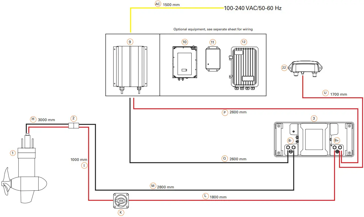 torqeedo 1268 00 Cruise 3 0 FP - Installation Drawing