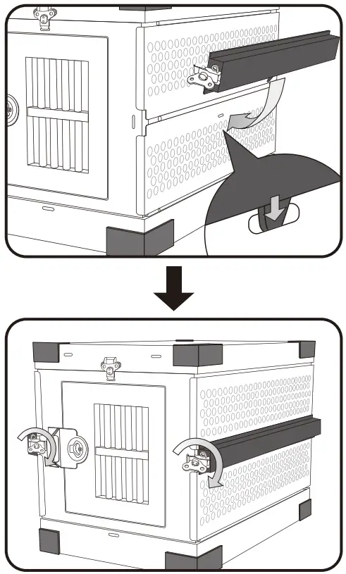 eXtreme CONSUMER PRODUCTS Premium Collapsible Dog Traveling Crate - step4