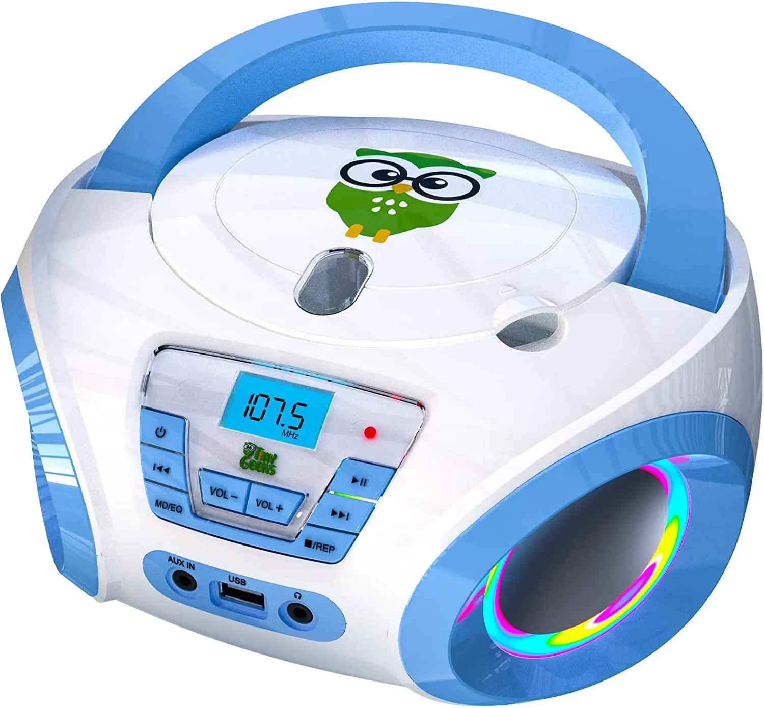 Tiny Geeks B09T73Z88L TinyGeeks Tunes Kids Boombox CD Player