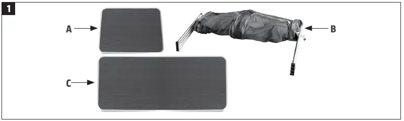 KAYOBA 009393 Camping Cabinet-1