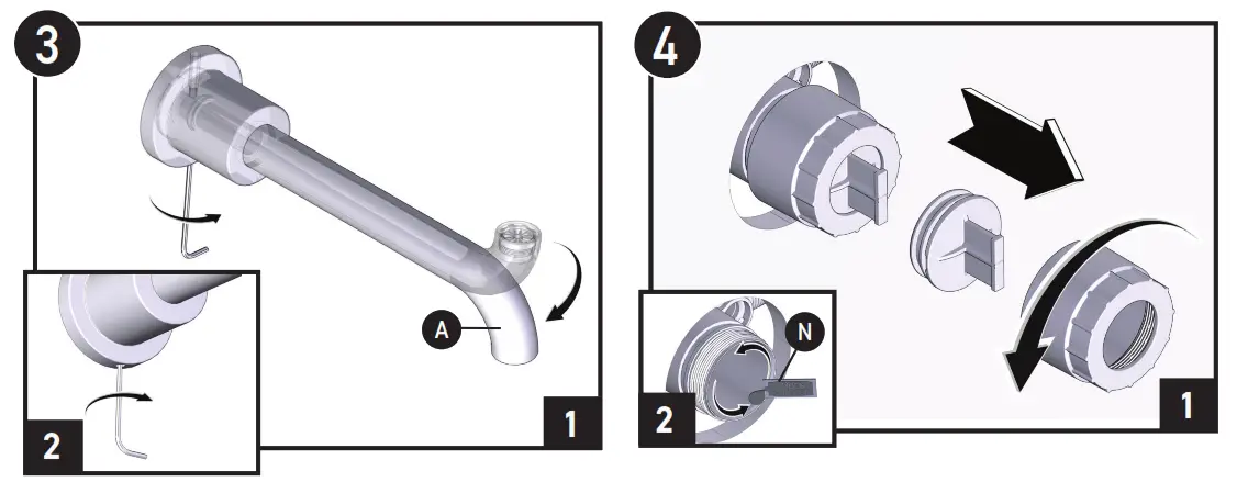 MOEN WT961BL One Handle Wallmount Tub Filler - fig7