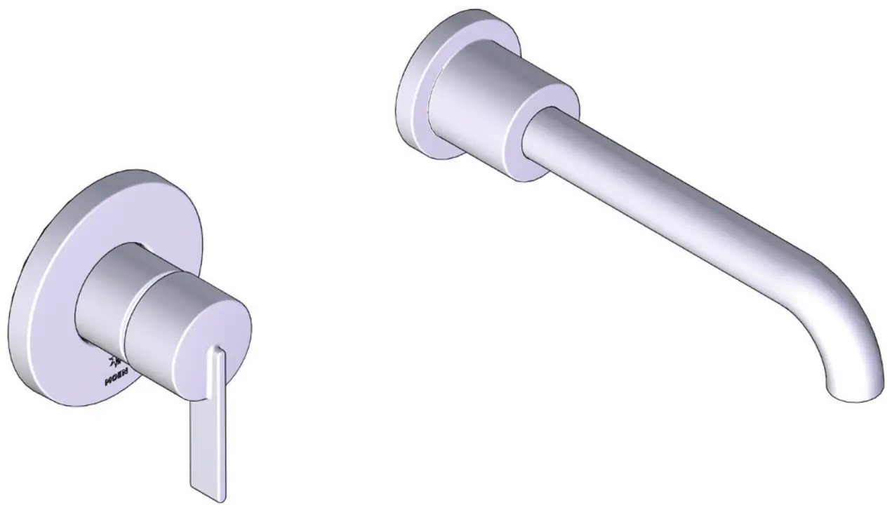 MOEN WT961BL One Handle Wallmount Tub Filler