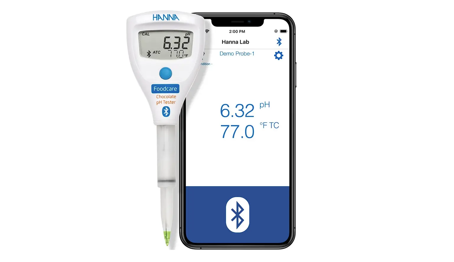 Hanna Hi9810392 Halo2 Wireless Ph Tester For Chocolate Instruction Manual