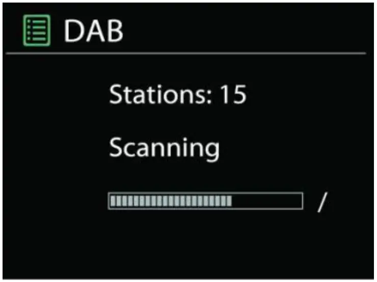 Scanning for stations