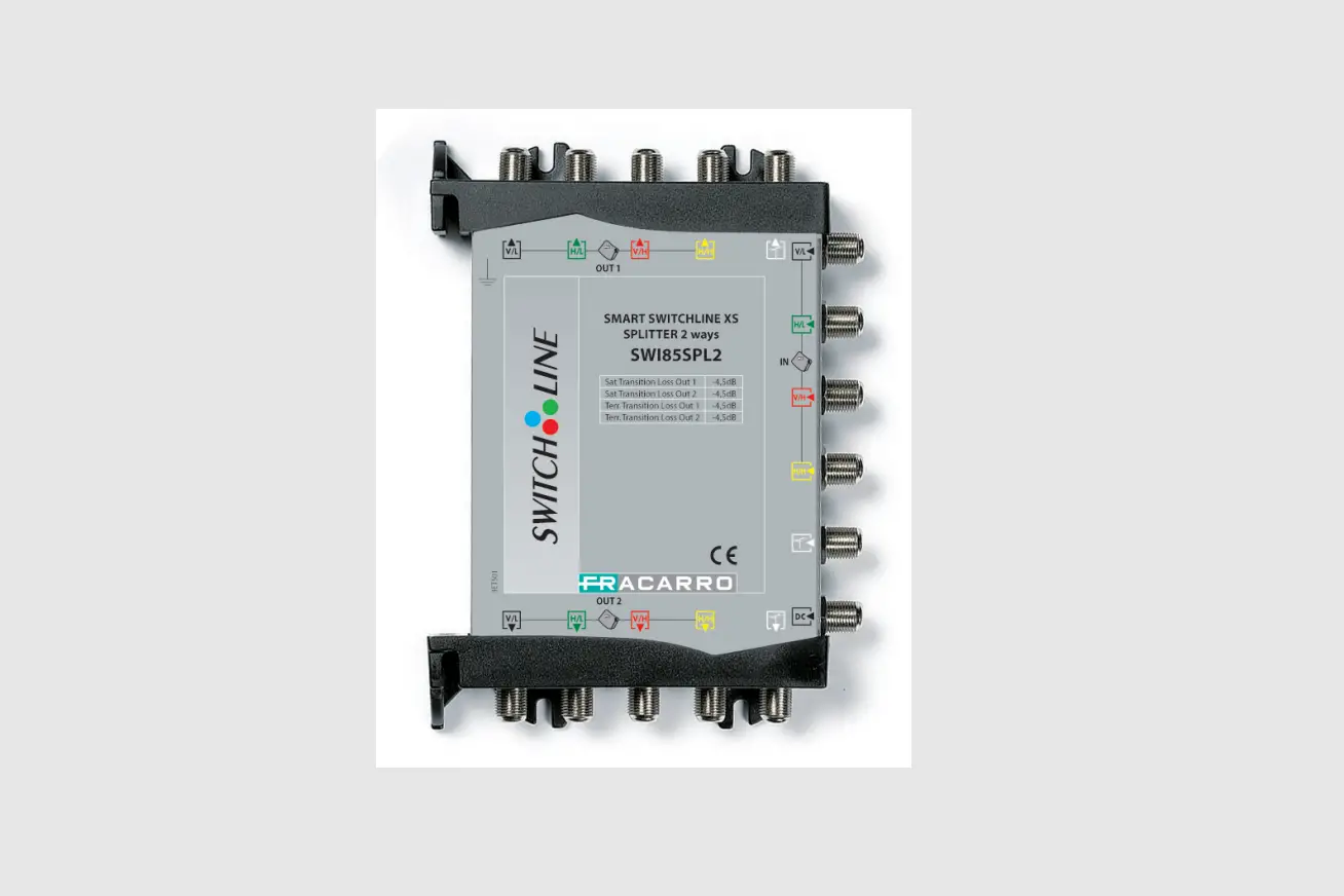 Fracarro Swi85spl2 Smart Switchline Xs Splitter 2 Ways Instruction Manual Fracarro Swi85spl2 Smart Switchline Xs Splitter 2 Ways Instruction Manual