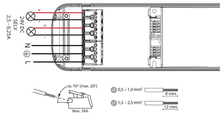 sg 7021988204429 24V 150W Driver Kit Phase Cut -