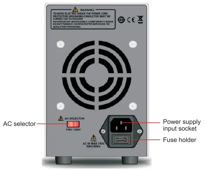 UNI T UTP3315TFL II DC Power Supplies - panel