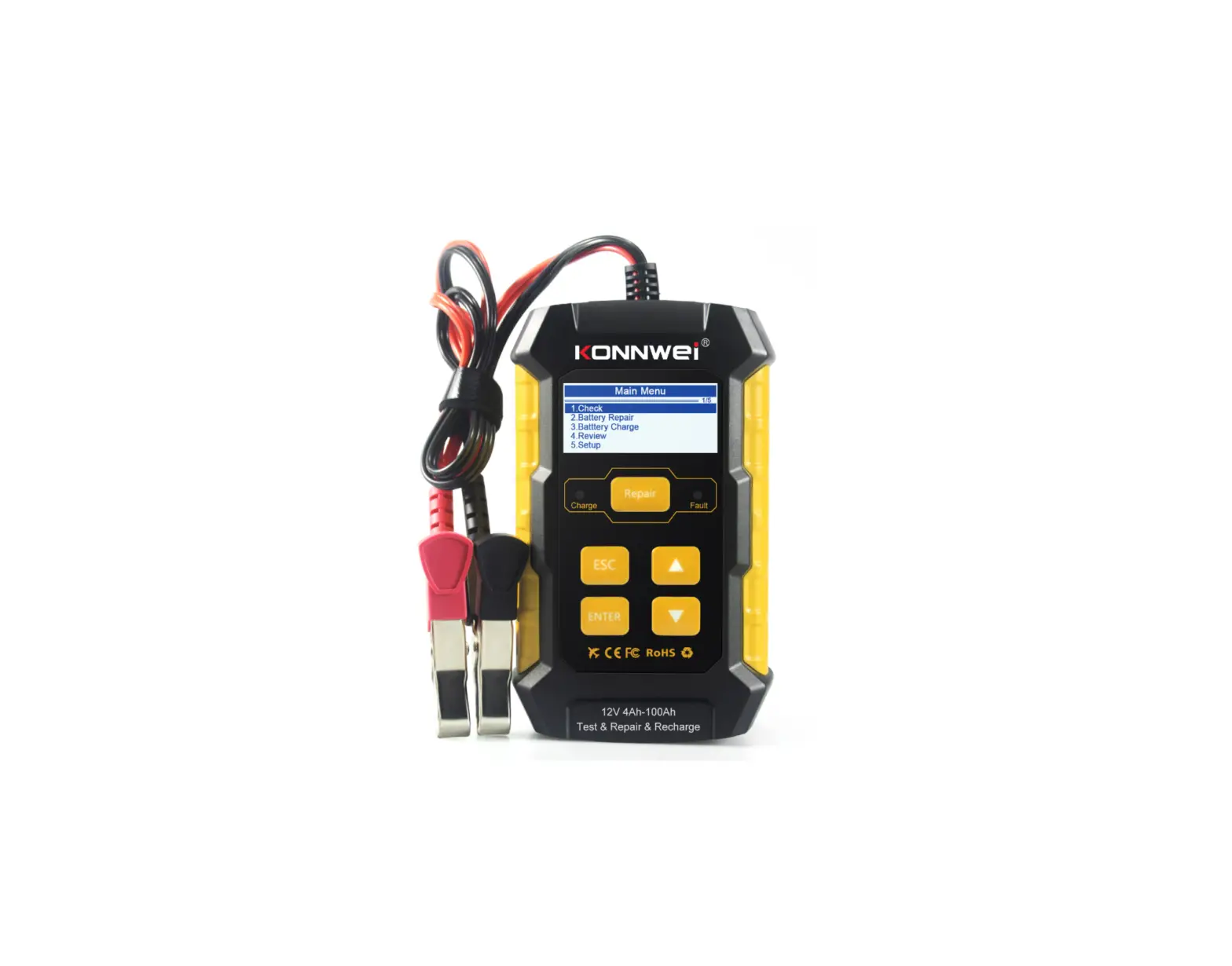 Konnwei Kw510 Car Battery Repair Charge Tester User Manual