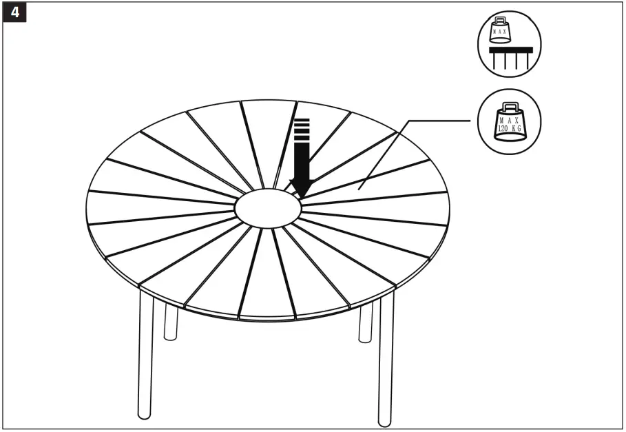 Axley 014320 Black Outdoor Table-4