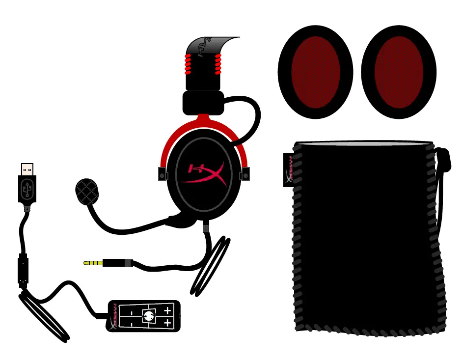 HYPERX Cloud II Headset 7.1 Channel USB Gaming Headset 1