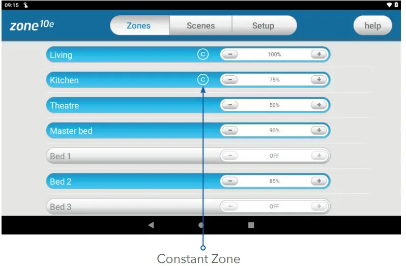 ADVANTAGE AIR Zone 10e - Constant Zones a