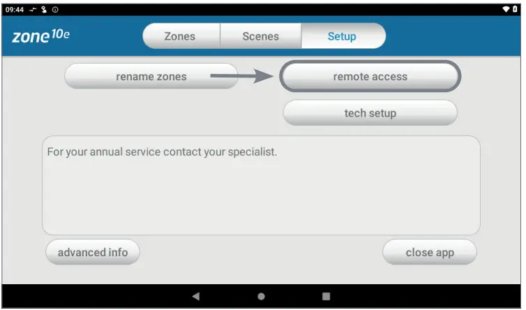 ADVANTAGE AIR Zone 10e - Remote Access