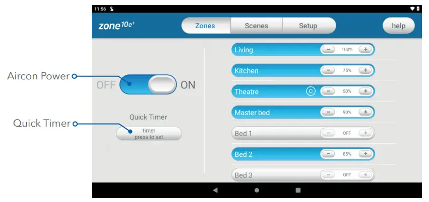 ADVANTAGE AIR Zone 10e - ZONES PAGE