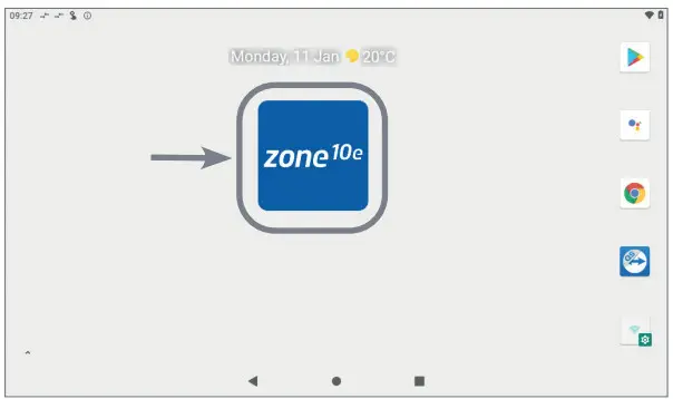 ADVANTAGE AIR Zone 10e - touch screen