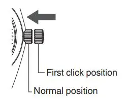 Grand Seiko Seiko Watch Corporation Instruction Manual - Push the crown back in to complete the time setting
