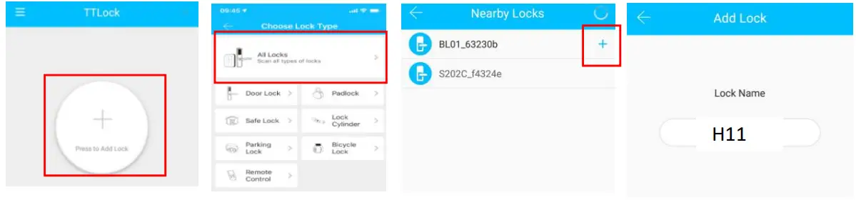 smrat Lock H51 WiFi lock - Add locks