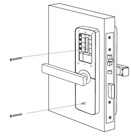 smrat Lock H51 WiFi lock - Back Panel