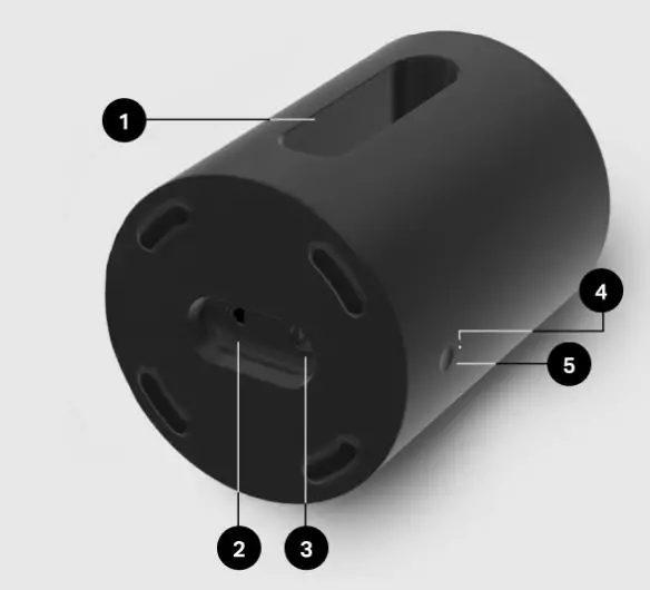 SONOS SOSUBMINIBK Sub Mini (B) Wireless Subwoofer Instruction Manual - Controls and buttons