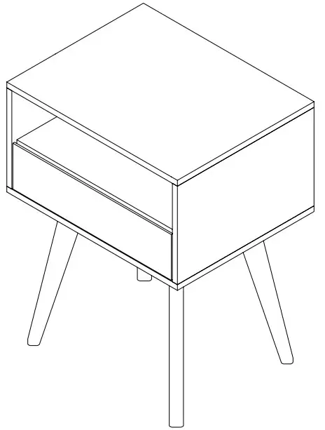 NATHAN JAMES James Nightstand -