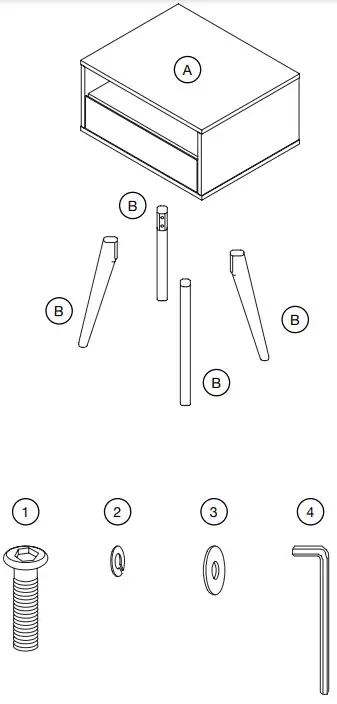 NATHAN JAMES James Nightstand -The goods