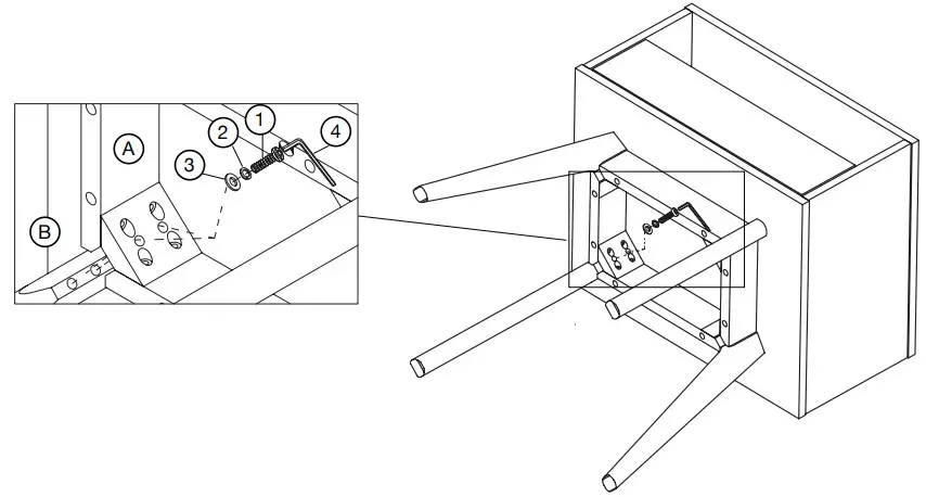 NATHAN JAMES James Nightstand -table top.