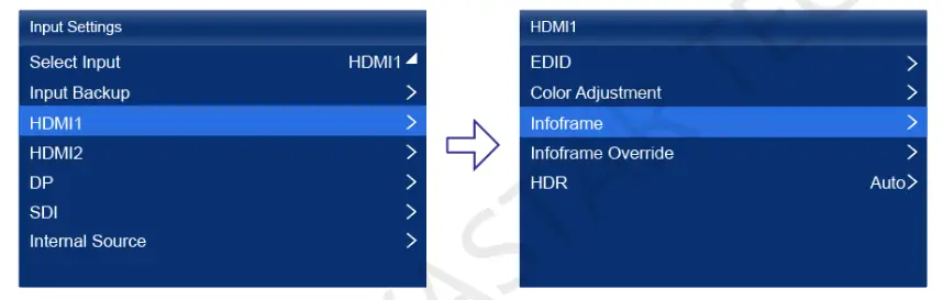 NOVASTAR MX40 Pro LED Display Controller - Figure 6-2 Input source information 1