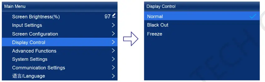 NOVASTAR MX40 Pro LED Display Controller - Figure 7-4 Display control .1