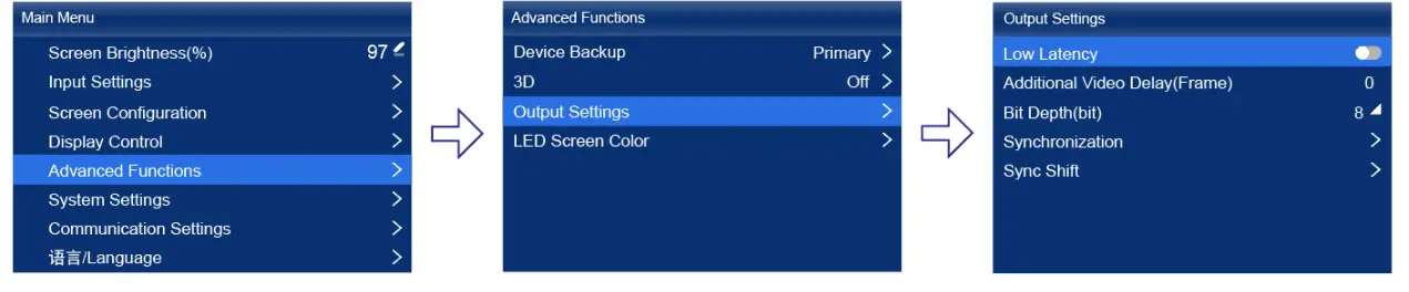 NOVASTAR MX40 Pro LED Display Controller - Figure Figure 6-17 Low latency