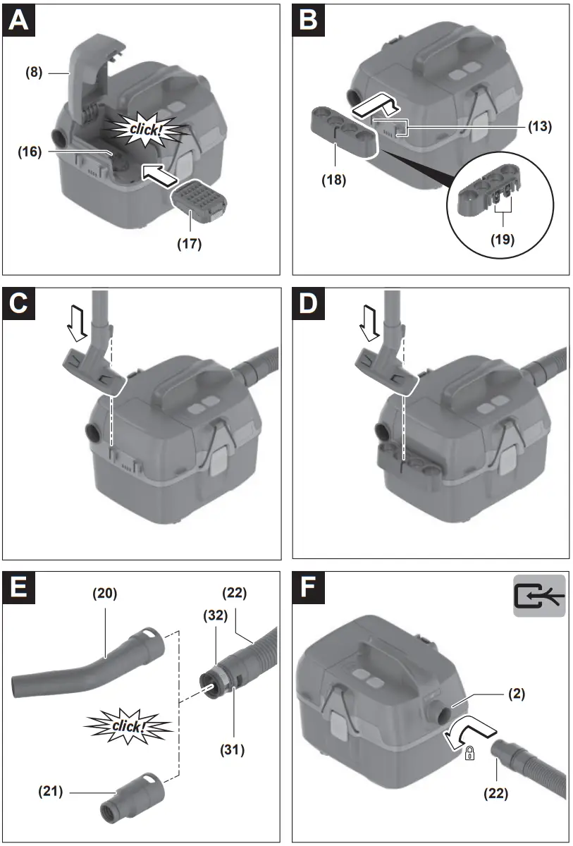 BOSCH AdvancedVac 18V 8 Versatile Construction Vacuum - Fig 3