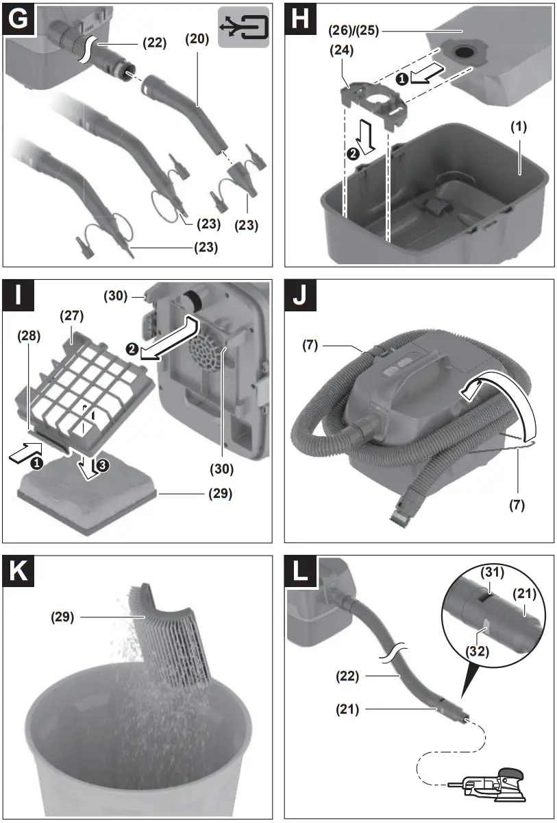 BOSCH AdvancedVac 18V 8 Versatile Construction Vacuum - Fig 4