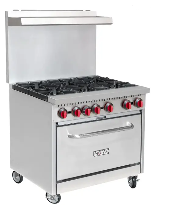 MOTAK MR4-C-S Gas Ranges With Griddles
