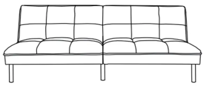 COSTWAY HW68470 Sofa Bed-