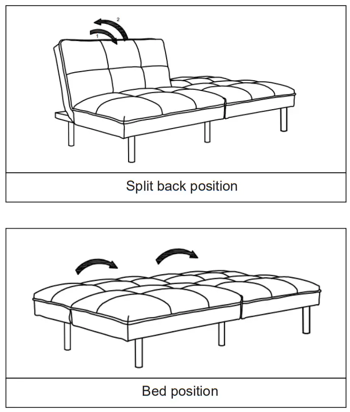 COSTWAY HW68470 Sofa Bed-fig9