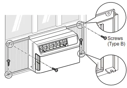 LG Air Conditioner -bracket behind 2