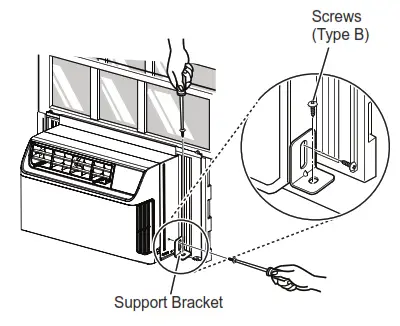 LG Air Conditioner -bracket behind 5