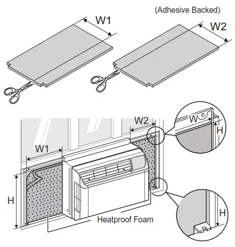 LG Air Conditioner -bracket behind 6