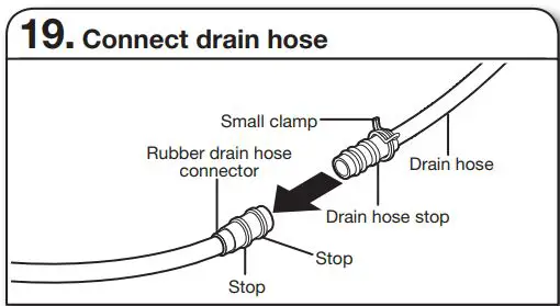 Whirlpool WDT730PAHV 24 51db 5 Cycle Built-In Installation Guide - Connect drain hose