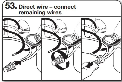 Whirlpool WDT730PAHV 24 51db 5 Cycle Built-In Installation Guide - Direct wire – connect remaining wires