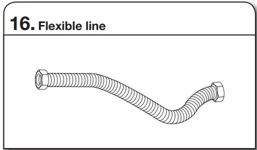 Whirlpool WDT730PAHV 24 51db 5 Cycle Built-In Installation Guide - Flexible line
