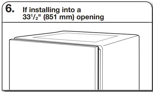 Whirlpool WDT730PAHV 24 51db 5 Cycle Built-In Installation Guide - If installing into