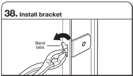 Whirlpool WDT730PAHV 24 51db 5 Cycle Built-In Installation Guide - Install bracket