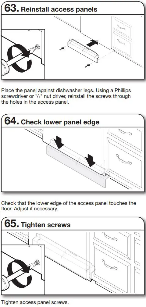 Whirlpool WDT730PAHV 24 51db 5 Cycle Built-In Installation Guide - Metal Panel