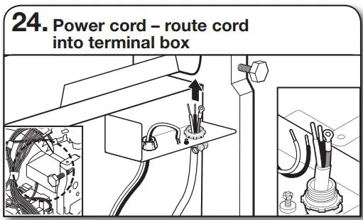 Whirlpool WDT730PAHV 24 51db 5 Cycle Built-In Installation Guide - Power cord