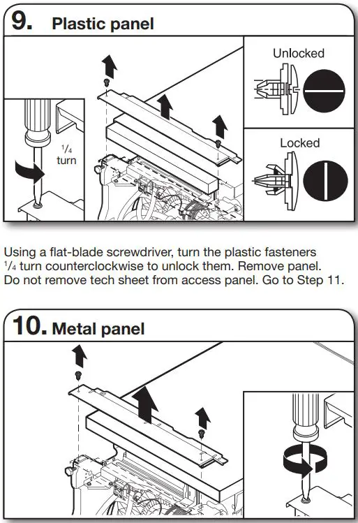 Whirlpool WDT730PAHV 24 51db 5 Cycle Built-In Installation Guide - REMOVE ACCESS PANEL