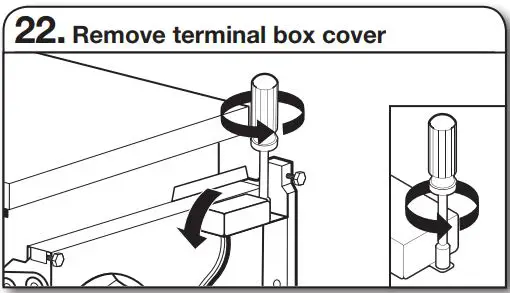 Whirlpool WDT730PAHV 24 51db 5 Cycle Built-In Installation Guide - Remove terminal box cover