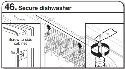 Whirlpool WDT730PAHV 24 51db 5 Cycle Built-In Installation Guide - Secure dishwasher
