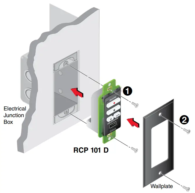 Extron RCP 101 D Remote Control Panels - fig 3